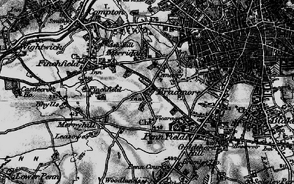Old map of Bradmore in 1899