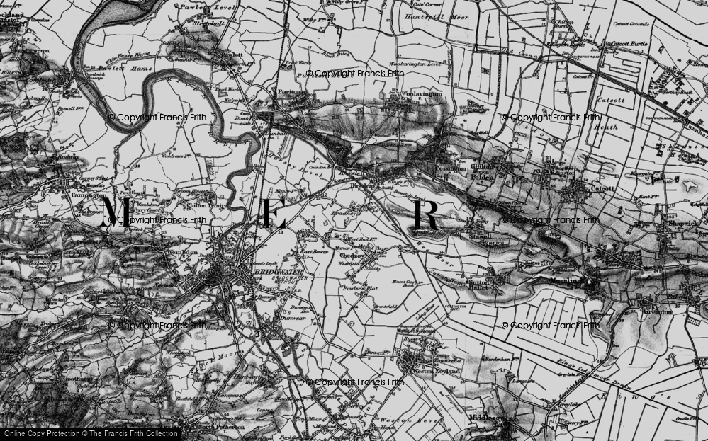 Old Map of Bradney, 1898 in 1898