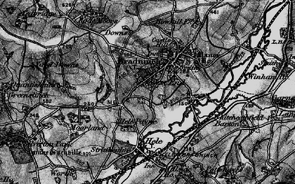 Old map of Bradninch in 1898