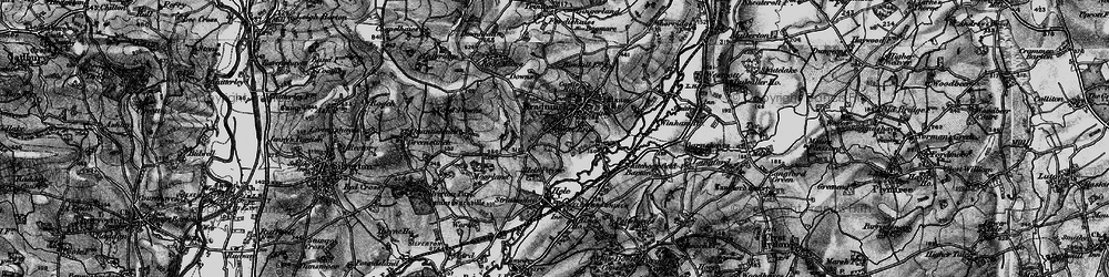 Old map of Bradninch in 1898