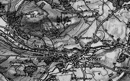 Old map of Barton in 1899