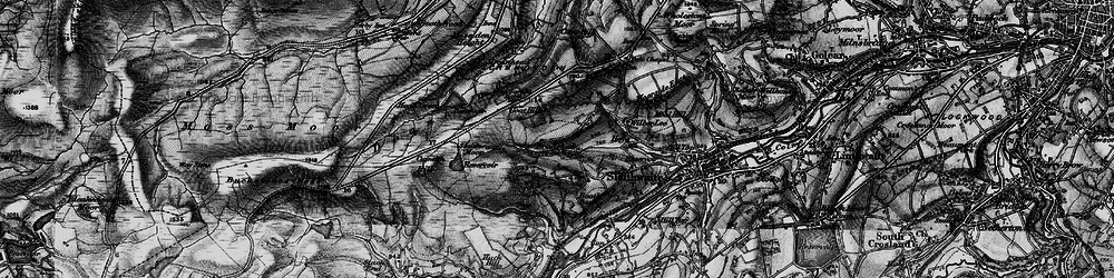 Old map of Worts Hill in 1896