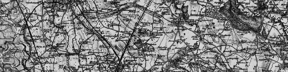 Old map of Bradwall Green in 1897