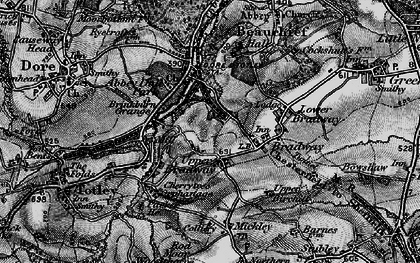 Old map of Bradway in 1896