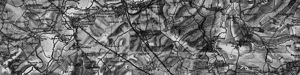 Old map of Bradwell in 1896