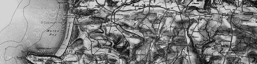 Old map of Bradwell in 1897