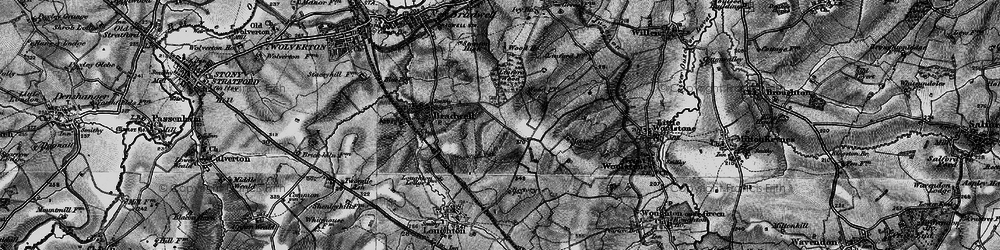 Old map of Bradwell Common in 1896