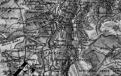 Old map of Bradwell Edge in 1896