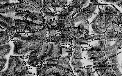 Old map of Bradworthy Common in 1895