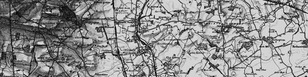 Old map of Brafferton in 1897