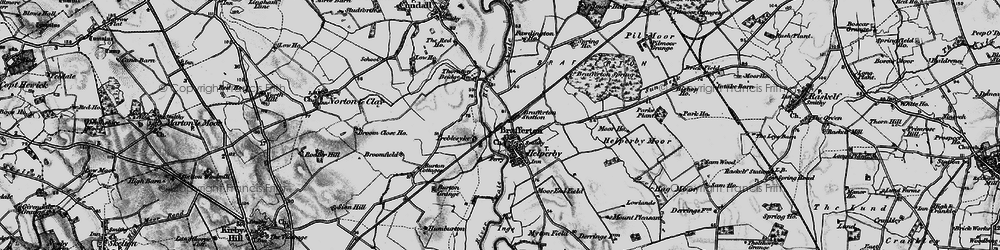 Old map of Brafferton in 1898