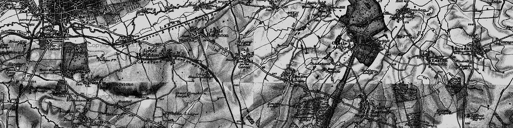 Old map of Brafield-on-the-Green in 1898