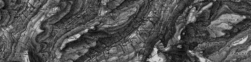 Old map of Arkleside Gill in 1897