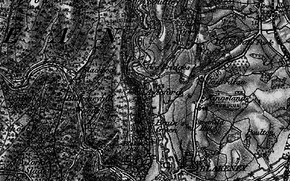 Old map of Blakeneyhill Woods in 1896