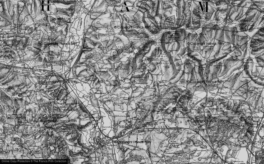 Old Map of Braishfield, 1895 in 1895