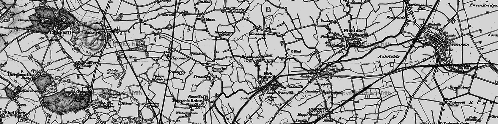 Old map of Kirkhouse Green in 1895