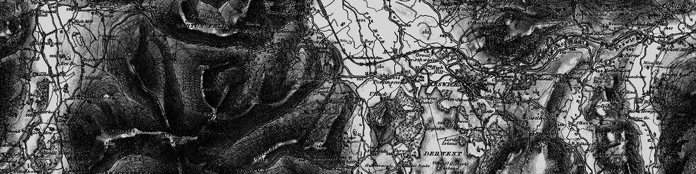 Old map of Braithwaite in 1897