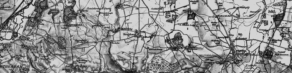 Old map of Braithwell in 1895
