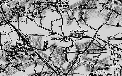 Old map of Brakefield Green in 1898
