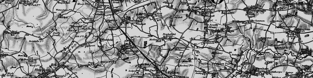 Old map of Brakefield Green in 1898