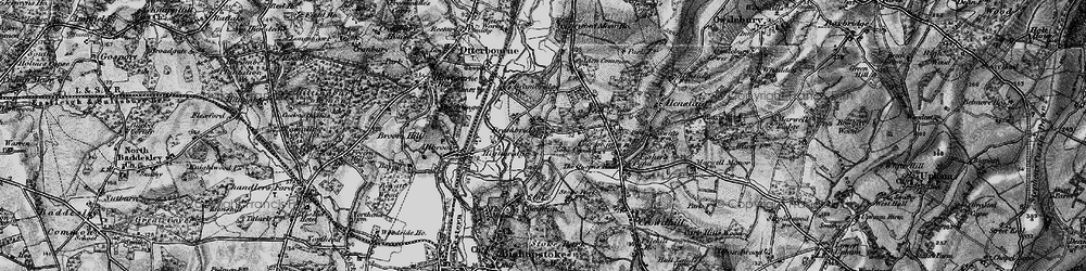 Old map of Brambridge in 1895