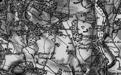Old map of Bramfield in 1896