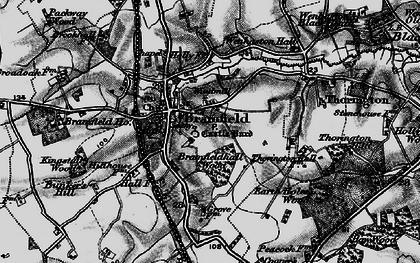 Old map of Bramfield in 1898