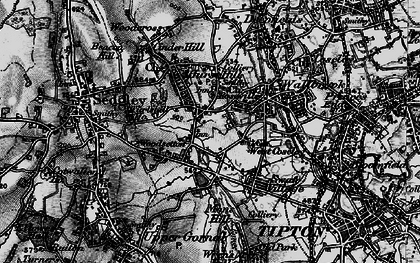 Old map of Bramford in 1899