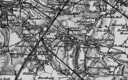 Old map of Bramhall Park in 1896