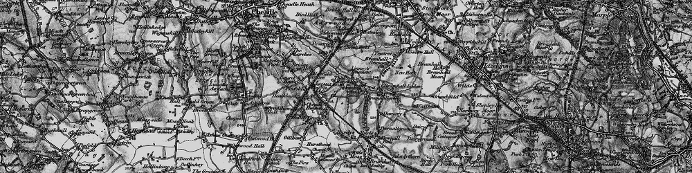 Old map of Bramhall Park in 1896