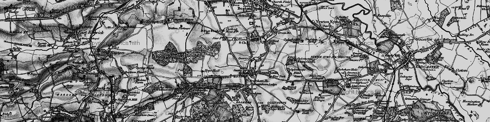 Old map of Bramham in 1898