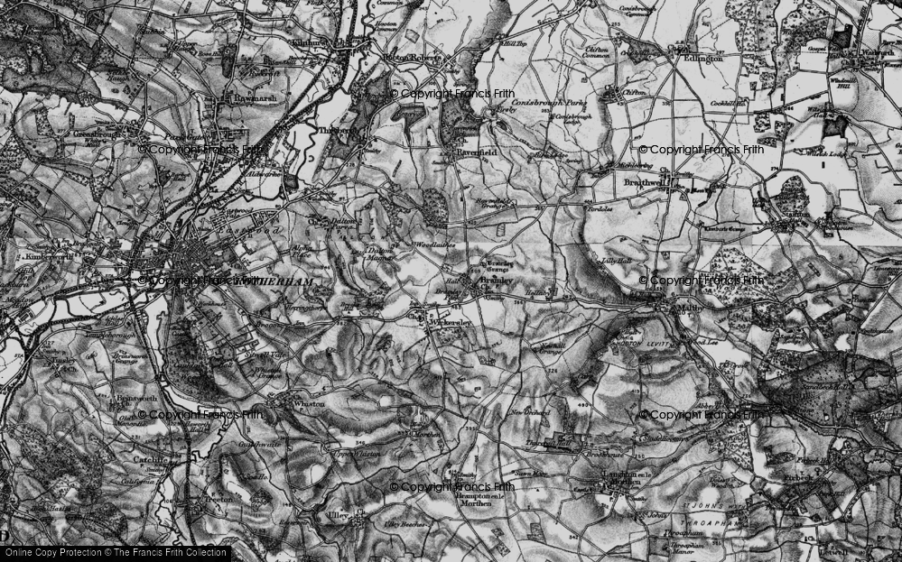 Old Map of Bramley, 1896 in 1896