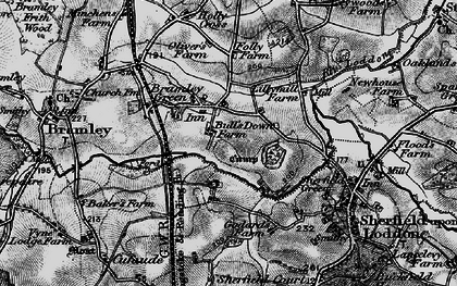 Old map of Bramley Green in 1895