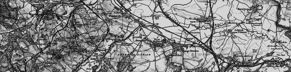 Old map of Brampton in 1896