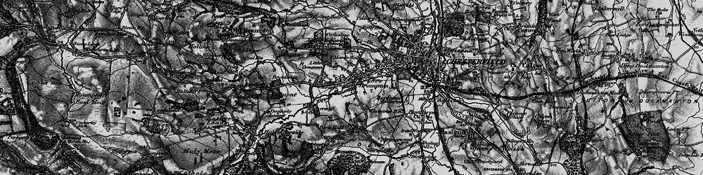 Old map of Brampton in 1896