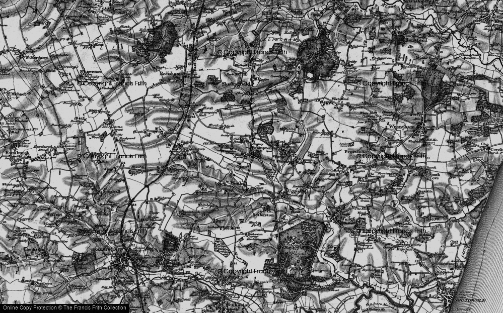 Old Map of Brampton, 1898 in 1898