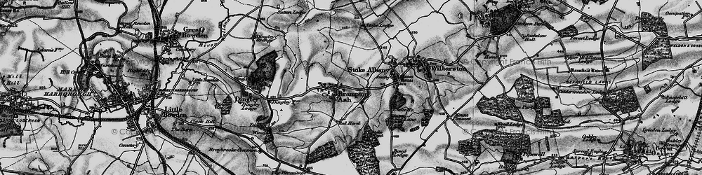 Old map of Brampton Wood in 1898