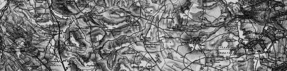 Old map of Brampton en le Morthen in 1896