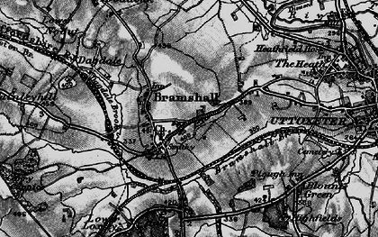 Old map of Lower Loxley in 1897