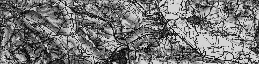 Old map of Bramshall in 1897