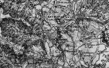 Old map of Bramshaw in 1895