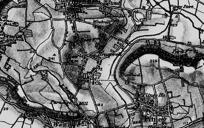 Old map of Bramwell in 1898