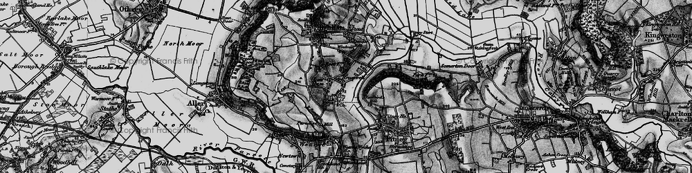 Old map of Woodbirds Hill in 1898