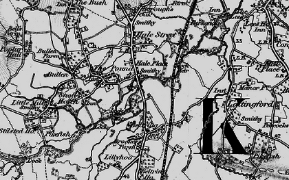 Old map of Branbridges in 1895