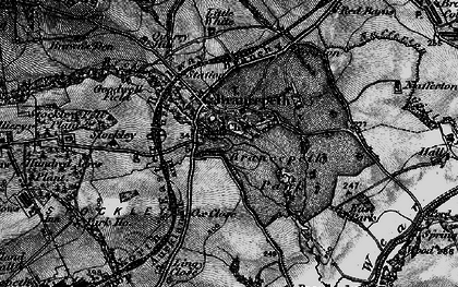 Old map of Brancepeth in 1898