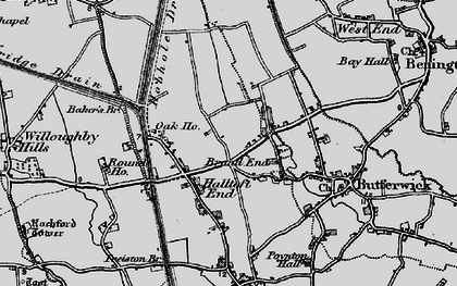 Old map of Brand End in 1898