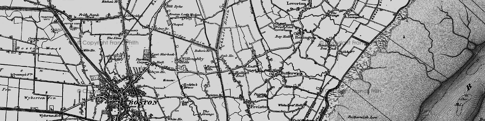 Old map of Brand End in 1898