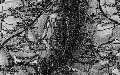 Old map of Brand Green in 1898