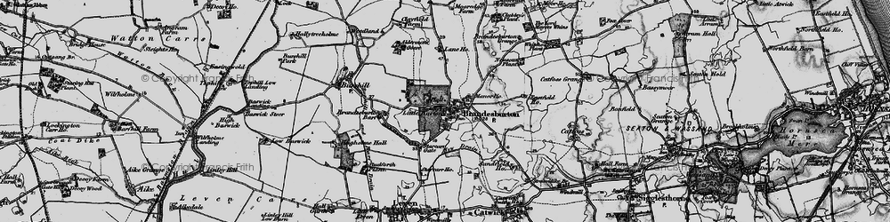 Old map of Barff Ho in 1897