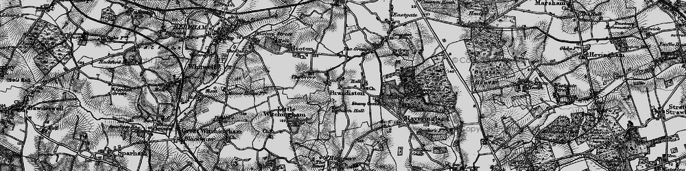 Old map of Brandiston in 1898
